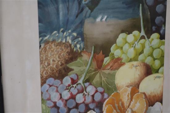 Giovanni Barbaro Still life of fruit 73 x 29cm